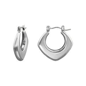 Stainless Steel Chunky Huggie Hoop Earrings 24mm Trending”